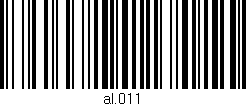 Código de barras (EAN, GTIN, SKU, ISBN): 'al.011'