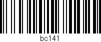 Código de barras (EAN, GTIN, SKU, ISBN): 'bc141'