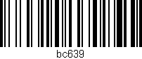Código de barras (EAN, GTIN, SKU, ISBN): 'bc639'