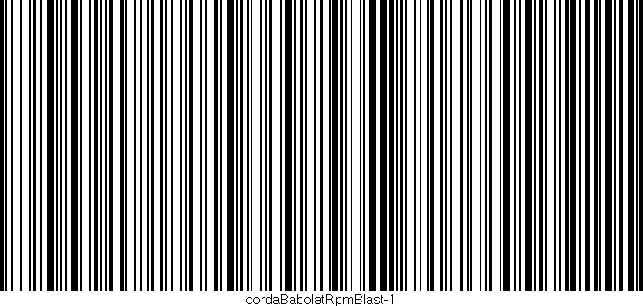 Código de barras (EAN, GTIN, SKU, ISBN): 'cordaBabolatRpmBlast-1'