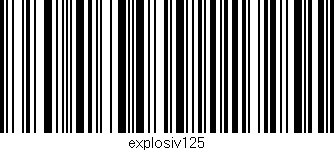 Código de barras (EAN, GTIN, SKU, ISBN): 'explosiv125'