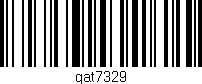 Código de barras (EAN, GTIN, SKU, ISBN): 'gat7329'