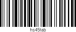 Código de barras (EAN, GTIN, SKU, ISBN): 'hs45tab'