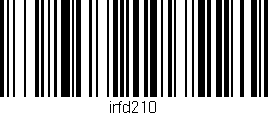 Código de barras (EAN, GTIN, SKU, ISBN): 'irfd210'
