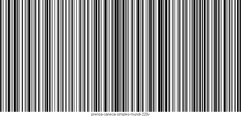 Código de barras (EAN, GTIN, SKU, ISBN): 'prensa-caneca-simples-mundi-220v'