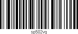 Código de barras (EAN, GTIN, SKU, ISBN): 'sp502vg'