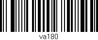 Código de barras (EAN, GTIN, SKU, ISBN): 'va180'