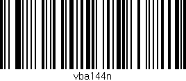 Código de barras (EAN, GTIN, SKU, ISBN): 'vba144n'