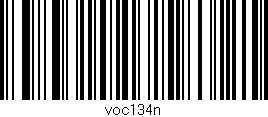 Código de barras (EAN, GTIN, SKU, ISBN): 'voc134n'