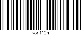 Código de barras (EAN, GTIN, SKU, ISBN): 'von112n'
