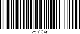 Código de barras (EAN, GTIN, SKU, ISBN): 'von134n'
