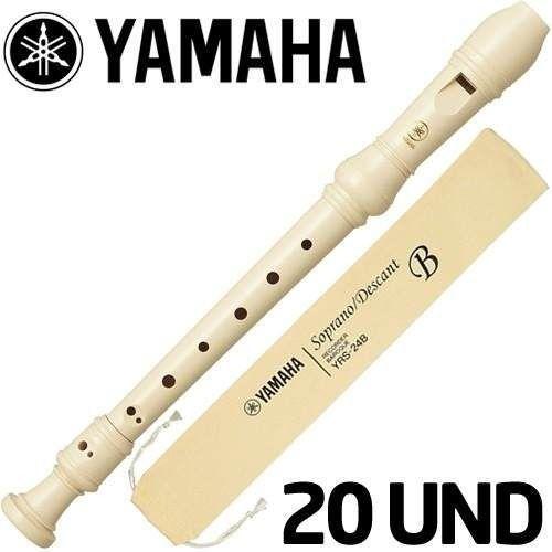 20 Unidades Flauta Doce Barroca Yrs24b Yamaha o F e R T a