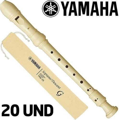20 Unidades Flauta Doce Germanica Yrs23g Yamaha Envio 24h