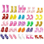 30pairs / pack Moda sapatos de salto alto sandálias Doll Shoes Toy Dolls Acessório Children's supplies