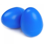 1 par de plástico de percussão musical ovo Maracas Shakers - azul