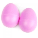 1 par de plástico de percussão musical ovo Maracas Shakers - rosa