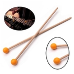 1 Par Professional xilofone Marimba Mallet Baquetas percussão Peças Comprimento 365 milímetros de laranja