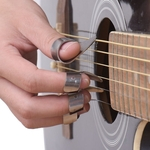 1 Polegada Com 3 Dedos De Metal Palhetas De Design Aberto Para Guitarra Banjo Ukulele