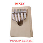 10 Teclas Do Teclado Kalimba Thumb Piano Crianças Adultos Música Dedo Percussion