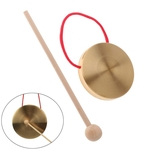 10cm / 4inch Mão Copper Gong com Baqueta Mini Slamming Musical Instruments Kid Toy Música