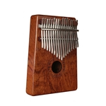 17 Chaves Kalimba Rosewood piano de polegar portátil com Box Bag Tuner Martelo Musical Instruments