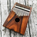 17 Kalimba chave única placa polegar mogno Natural Piano Instrumento de teclado