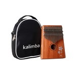 17 Key Kalimba Mbira Calimba Mogno Africano Thumb Piano Madeira Musical Instrument