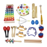 19pcs / set de percussão instrumento jogo Brinquedos várias cores para Crianças Crianças