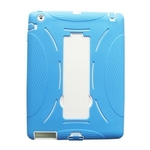 1PC New White Voltar Hard + Soft Rubber Dual Layer caso capa híbrido para iPad 2 3 4 Céu Azul