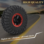 1pc Rubber Tyre Tires & Orange Plastic Hubs Wheel for RC Car Truck Crawler Diameter 140mm Remote Control Car Racing Tire