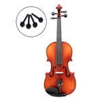 Acessórios para guitarra e baixo 4 Pcs 4/4 Tamanho Ferramenta Ebony madeira Violino violino cravelhas substituição