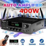 400 W Amplificador de Potência de Áudio bluetooth 2.0 Canal HiFi Suporte de Microfone Duplo Rádio FM Play Com Controle Remoto para Cinema em Casa / KTV / Sala de Reunião