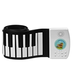49 teclas de silicone flexível mão roll up piano teclado eletrônico música brinquedo para crianças