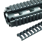 4PCS 18-Slot Picatinny Painel Ladder Rail resistente Capa Handguard Protector Preto accessories