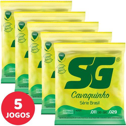5 Encordoamento SG P/ Cavaquinho Tensão Pesada 5131 Série Brasil