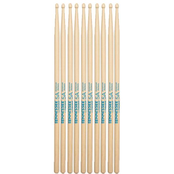 5 Pares Baqueta Liverpool Tennessee 5A American Hickory