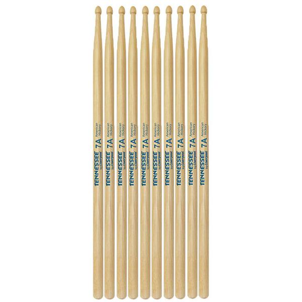 5 Pares Baqueta Liverpool Tennessee 7A American Hickory