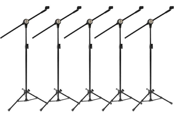 5 Pedestal Suporte Girafa para Microfone + Cachimbos - Vector