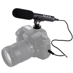 3.5mm Câmera De Vídeo Microfone Entrevista Gravação Microfone Estéreo Para Canon Nikon