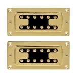 6 cordas guitarra elétrica ponte ponte captadores duplo bobina humbucker dourado
