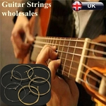 6 pçs / set Guitarra Acústica Instrumentos Musicais Acessórios Strign de aço Para Guitarra Baixo Parts & Accessories