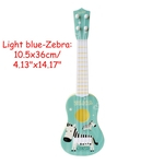 6 Tipo Bonito Mini Guitarra Ukulele Instrumento Musical Educacional Guitarra de Plástico Crianças Brinquedo de Criança Presentes de Natal