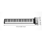 61 128 Rolo de Tons de Teclas de teclado de Piano Eletrônico Piano Teclado Digital