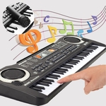 61 Teclas de Música Digital Teclado Eletrônico Chaveiro Piano Elétrico Crianças Presente Com Microfone Instrumento Musical