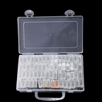 LOS 64 grade caixa de exibição caixa de armazenamento de contas de vidro mini-caixa transparente DIY artesanal frisado caixa de prego Lostubaky