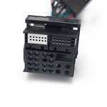 36pin conector macho Adaptador Para 40pin Unidade Feminino Cabeça Car Stereo Quadlock cablagem para Volkswagen Chefe Unidade de Áudio