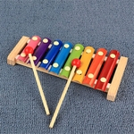 8 Escala Xilofone Instrumento De Percussão Mão Bater Piano Crianças Brinquedo Musical