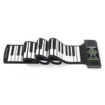 88 Tecla Roll Up Digital Tom Eletrônico Teclado Suave Piano MIDI Sustain Pedal