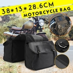 38x13x28,6 cm Sacos de motocicleta Lona e couro Bolsa de sela de motocicleta universal Mochila de bicicleta