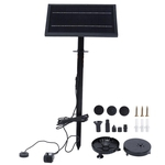 9V 8W Garden Floating Solar Fountain Pump Outdoor Landscape Pool Decoration with Light